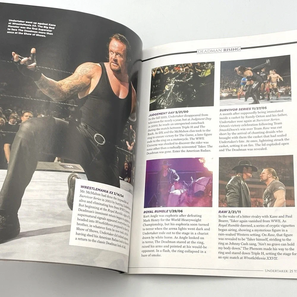WWE Undertaker 25 Years Of The Deadman 2015 Collector's Edition Magazine